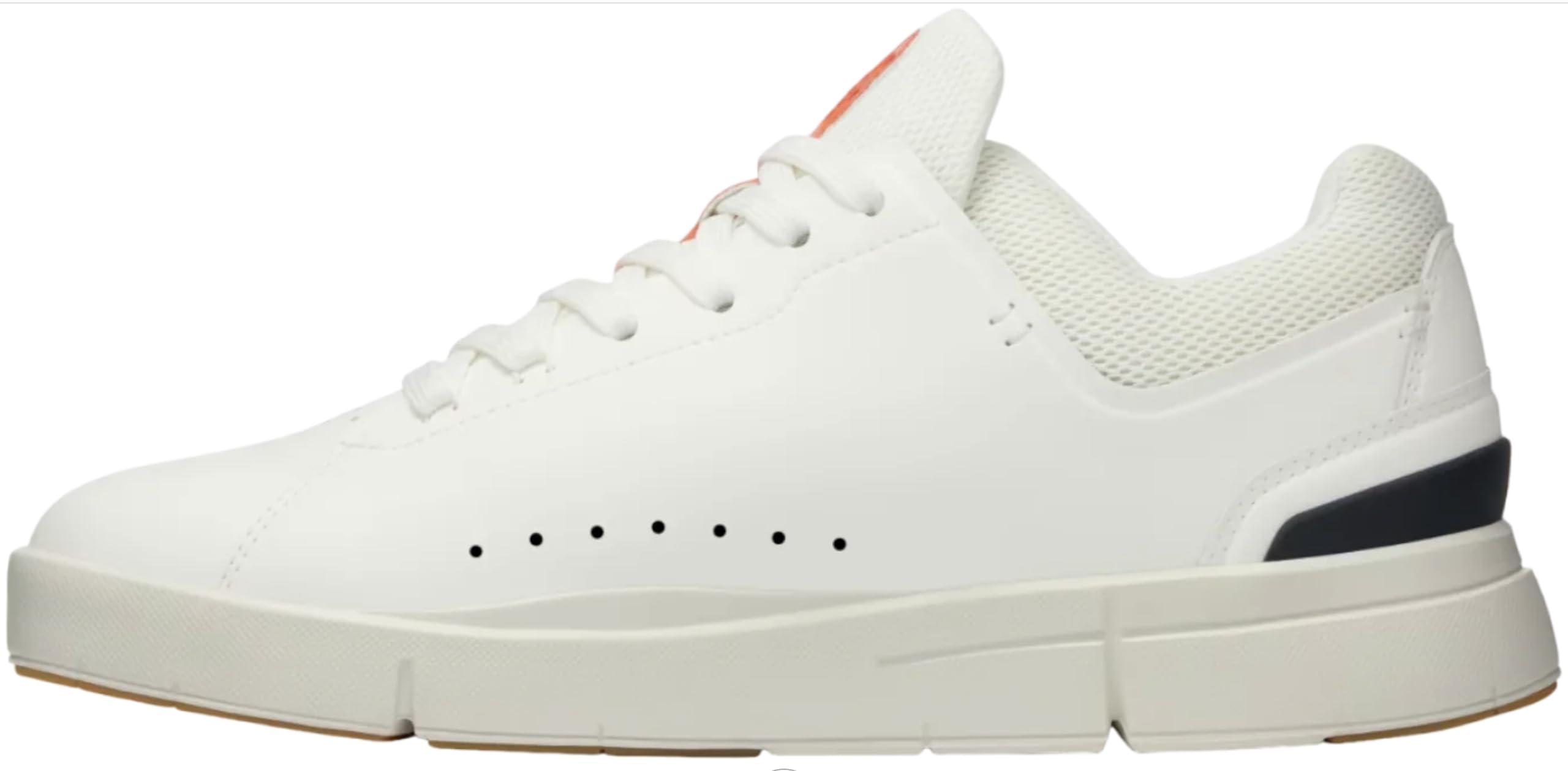 On Women's The Roger Advantage Sneakers, White/Spice, 8 | B2B
